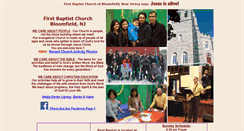 Desktop Screenshot of firstbaptistbloomfield.org