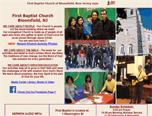 Tablet Screenshot of firstbaptistbloomfield.org